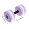 Parliky 2pcs Water Dumbbells for Aquatic Exercise Eva Barbells Purple for Pool Workouts Resistance Training Water Aerobics and Fitness view 2
