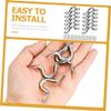 KICHOUSE Kayak Plugs 12pcs Set Boat Eye Loop Pontoon Kayak Plugs Marine Boat Eye Loop Stainless Steel Pad view 4