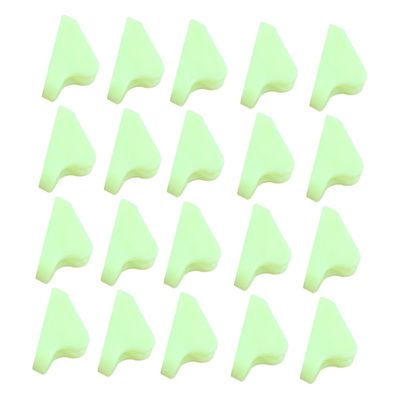 BIUDECO 80pcs Fluorescent Tent Triangle Buckles for Camping Hiking and Outdoor Activities Lightweight Compact and Easy to Carry Glows at Night for Safety