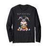 Frazzled Bunny Egg Dyeing and Hunting Funny Egg Hunt Easter Long Sleeve T-Shirt view 1