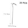 Parliky 20pcs Tent Camping Essentials Metal Tent Stakes Hexagonal Rods and Hooks Ground Stakes for Tarp Garden Pegs and Patio view 4