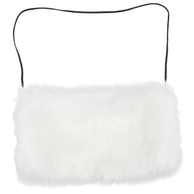 TOVINANNA Portable Arm Warmer Muff with Artificial Fur for Women Winter Hand Warmer Pouch for Cold Weather Elegant Design for Parties and Weddings Great