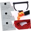 Gogogmee 1-Section Wakeboard Rope for Skiing and Boating Black Handle Durable Nylon Bright High Abrasion and Uv Resistance Random Color view 2