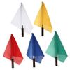 5pcs Referee Signal Flags Bright Hand Waving Flags for Traffic Warning and Sports Cheer Lightweight Outdoor Games and Racing Events view 1