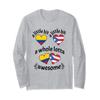 A Bit Colombian Puerto Rican Colombia Puerto Rico Hearts Long Sleeve T-Shirt view 1