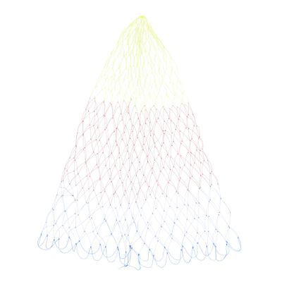 BESPORTBLE Colorful Replacement Fishing Net Bag Knotless Mesh Basket Circumference for Anglers Durable Gelatin Wire Design for Freshwater and Saltwater Fishing