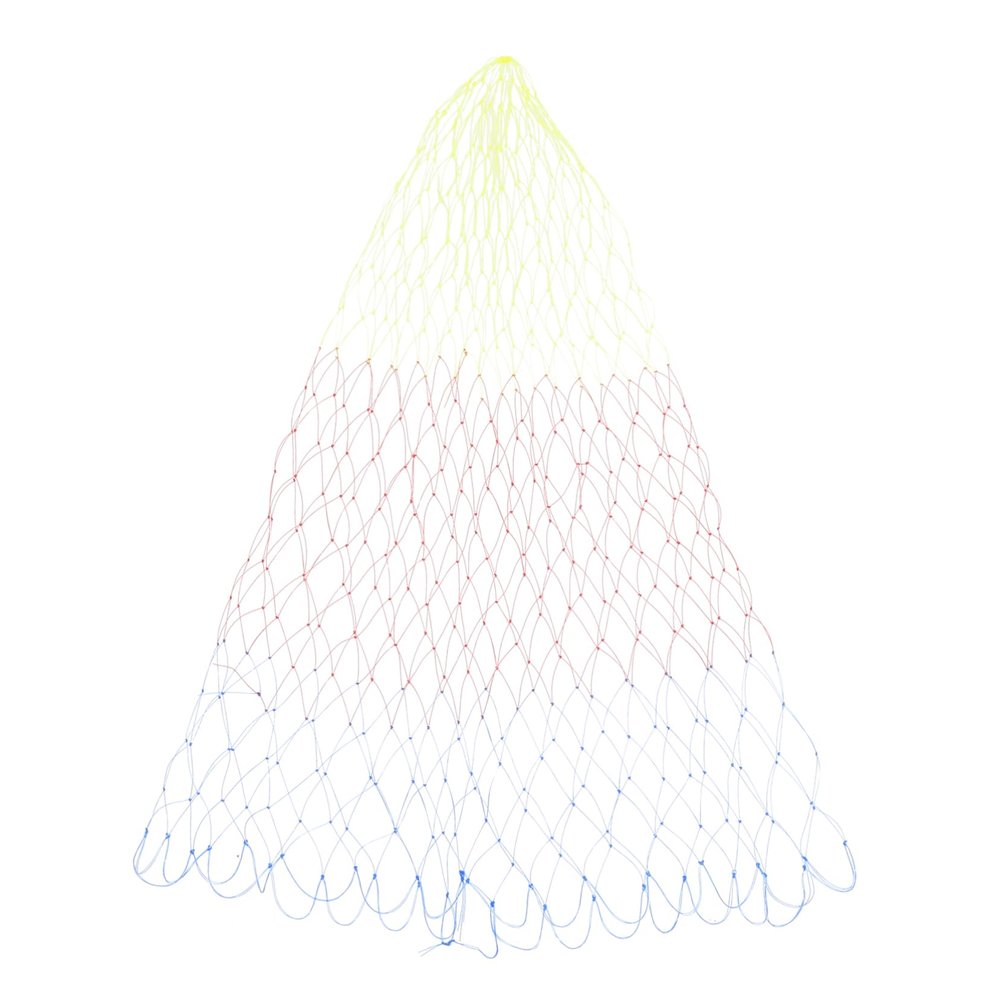 BESPORTBLE Colorful Replacement Fishing Net Bag Knotless Mesh Basket Circumference for Anglers Durable Gelatin Wire Design for Freshwater and Saltwater Fishing