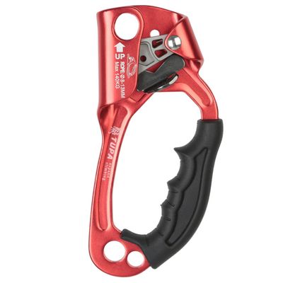 BESPORTBLE Climbing Ascender Locking Carabiner Right Hand Caving Hand Grasp Riser for Harness