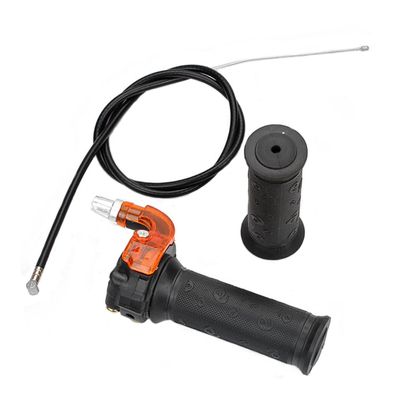 Happyyami Throttle Grip and Cable Set for Beach Car Ergonomic Handle Design Durable Material Easy Installation Lightweight Accessory for Atv and Motorized Bicycles