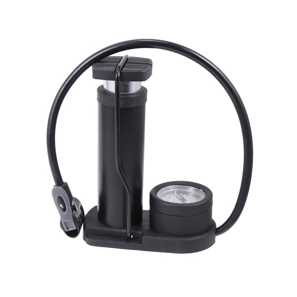 Happyyami Floor Pumps Inflator High-Pressure Foot Pump USA French Valve Kit Lightweight and Portable