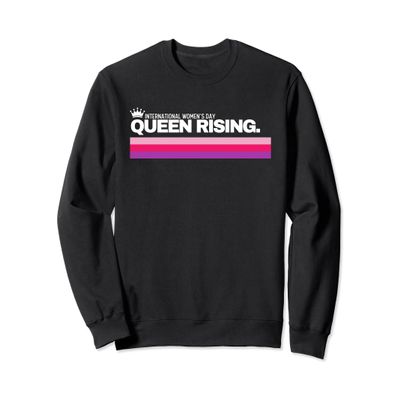 2024 International Women's Day Apparel Queen Rising Art Sweatshirt