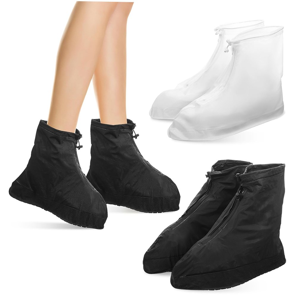 ARTIBETTER Rain Shoes Cover Waterproof 2 Pack Overshoes Antiskid Sole Sturdy Comfortable for Sizes