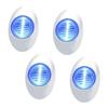 BCOATH 4pcs Oval Led Boat Lights Stern Deck Navigation Lamps Led Cabin Courtesy Lights for Kayaks Yachts and Boats Blue view 1