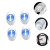 BCOATH 4pcs Oval Led Boat Lights Stern Deck Navigation Lamps Led Cabin Courtesy Lights for Kayaks Yachts and Boats Blue view 2