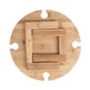 GOOHOCHY Compact Mini Camping Table for Outdoor Wine Festivals Family Picnics Beach Camping Sturdy Wood Folding Table Bottle Rack view 1