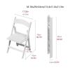 NTIYOU Chairs Chairs Folding Chair Ergonomic Curve Reclining Cushion Back Chair Camping Chair Outdoor Sit Comfortable Folding Chair Practical Outdoor, 18x17x31in view 2