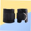 Anneome Double Reinforced D-Ring Leg Strength Training Belt Ankle Straps for Cable Machine Gym Leg Straps Comfortable Cotton Padding Easy to Adjust view 3