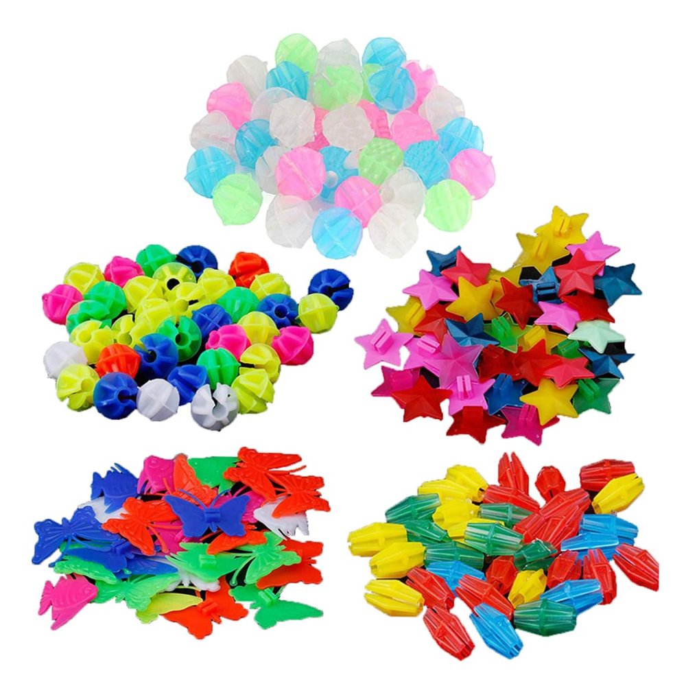 Anneome 170pcs Bike Lights Clip Wheel Beads Decorations Flex Clips Reflectors Bike Light Beads