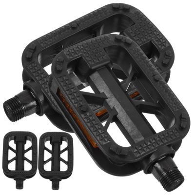 Anneome 2pairs Boys and Girls Bike Pedal Replacement Accessories Skid Cycling Pedals for Safety and Comfort Suitable for Boy Girl s and Tricycles Black
