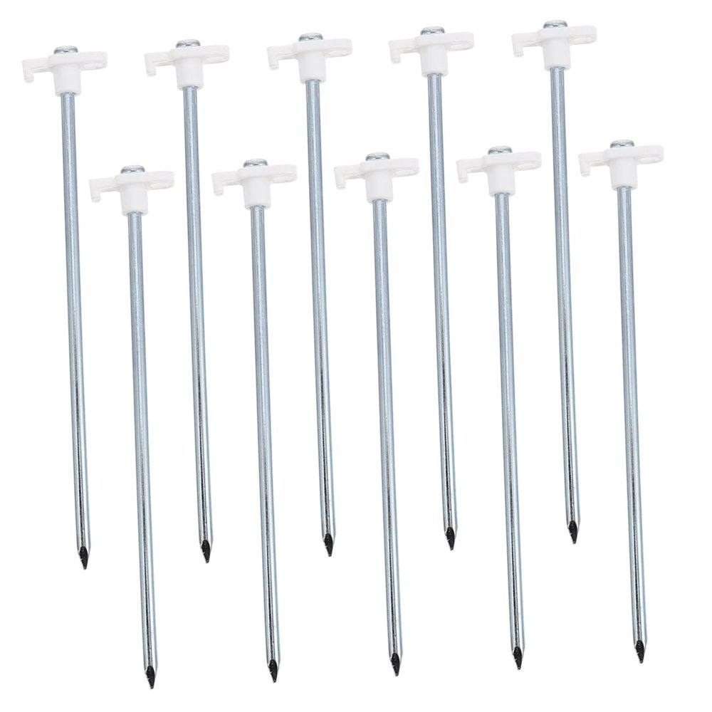 Anneome 10pcs Heavy Duty Ground Nails Lengthened Tent Stakes for Secure Outdoor Camping Wind Resistant Easy Installation for Tents and Canopies