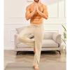 Mens Sweatpants with Pockets Baggy Sweat Pants Wide Leg Casual Athletic Workout Gym Clothes Straight Leg Open Bottom Sweatpants Fleece Lined Jogger with Pockets Winter Fall Clothing Beige view 4