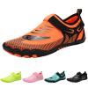 Lightweight Quick Dry Water Sports Barefoot Shoes Aqu Socks for Swim Beach Pool Surf Yoga for Women Men (Green, 10.5) view 2