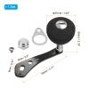 PATIKIL Baitcasting Power Handle, Aluminum Alloy Fishing Reel Handle EVA Knob Grip Replacement for Rocker Arm Accessories, Black view 2