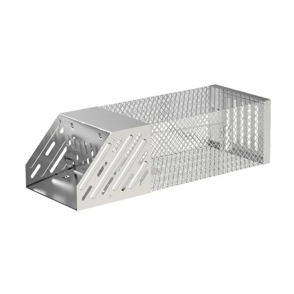 Metal Reusable Mousetrap Mousetrap Rat Rodent Metal Self-Locking Safety Mouse Cage