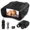 Night Vision Goggles, 4K Night Vision Binoculars for Adults, Rechargeable Digital Infrared 10X Digital Zoom with 3'' Large Screen, 32GB TF Card for Photos and Videos view 1