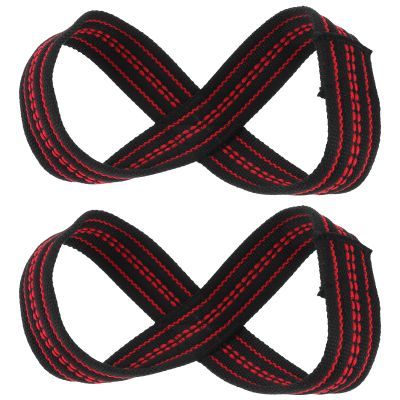 Anneome Figure 8 Lifting Straps 1 Pair Nylon Spandex Wrist Protector