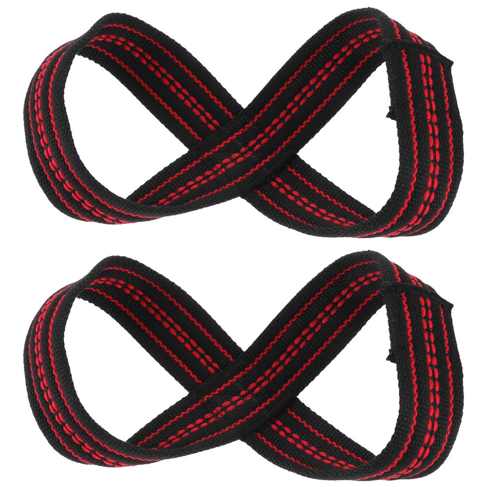 Anneome Figure 8 Lifting Straps 1 Pair Nylon Spandex Wrist Protector