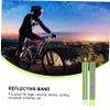 Anneome 4pcs Reflective Wrist Bands for Running Safety Straps Bright Reflective Tape for Night Safety Equipment view 2