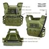 Eagle Sky Tactical Vest ES-2, Light Weight, Tough 500D Nylon, Universal Adjustable Size S-XXL, Breathable 3D Mesh Liner (Nylon, Black Camo) view 3