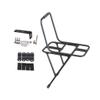 B Baosity Bike Front Rack Carrier Bicycle Front Fork Rack Aluminum Alloy,Cargo Pannier Luggage Shelf for Travel Folding Bike, Disc Brake, Black
