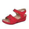 Generic Women Sandals Size 7 Womens Flat Slide Sandals, Summer Fashion Sandals, Comfy Style | Warm-weather Favorite, 8.5, Red view 1