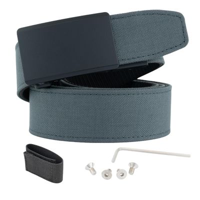 2ND AMEN Black Tactical Belt for Men - Military Hiking Nylon Gun Belt, Perfect Battle Belt, 1.5" EDC Belt for Everyday Use, Ultimate 900D Cut to Size Gun Belts for Men