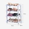 TAREOM n/a Simple Plastic Shoe Rack, Home Space-saving Assembly Door Outdoor Slippers Small Shelf view 2
