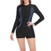 2024 One Piece Swimsuits Women Boyleg Zipper Rash Guard Short Sleeves Sun Protection Surf Athletic Sport Bathing Suits view 2