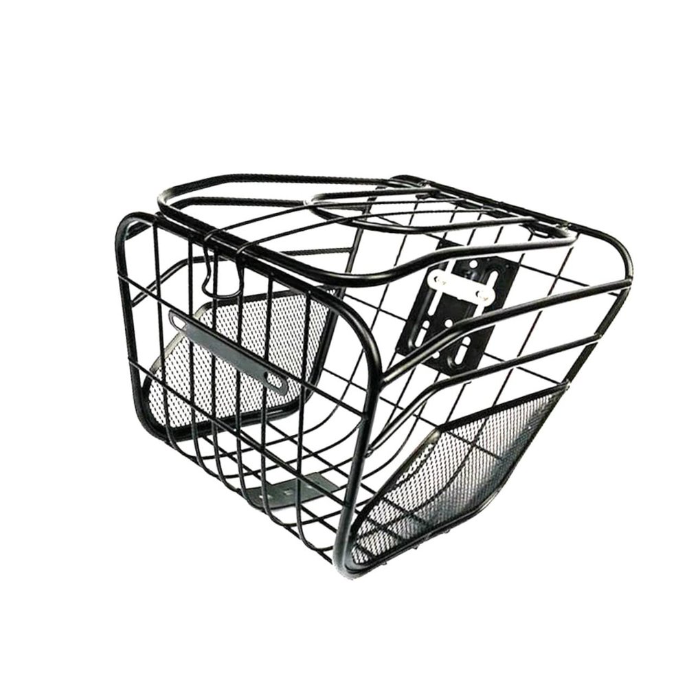 Anneome Bike Cargo Rack Basket Front Hanging Storage for Adults Steel Construction Easy to Use Quick Release Basket Random Style