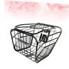 Anneome Bike Cargo Rack Basket Front Hanging Storage for Adults Steel Construction Easy to Use Quick Release Basket Random Style view 4