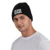 YYHWHJDE Black Warm Knit Hat Black and White Polka Dot Picture Soft Good Elasticity Suitable for Daily and Outdoor Sports view 4