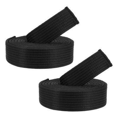 PATIKIL Taekwondo Colored Ranking Belts, 2 Pack 1.6" x8.5FT Polyester Martial Arts Colored Ranking Belt for Coach Teaching Practice, Black