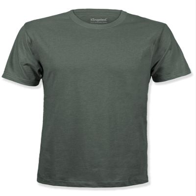 Kingsted Olive Green T-Shirts for Men - Royally Comfortable - Super Soft Cotton Blend - Short Sleeve Tagless Crewneck (Single, Olive, Medium)