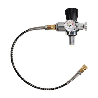 Hubceuo 7/8-14UNF Thread High Pressure Tank Charging Valve 400Bar 6000Psi Air Filling Station Refill Adapter