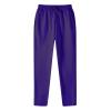 Mens Sweatpants with Pockets Baggy Sweat Pants Wide Leg Casual Athletic Workout Gym Clothes Straight Leg Open Bottom Sweatpants Fleece Lined Jogger with Pockets Winter Fall Clothing Purple view 2