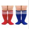 Century Star Toddler Soccer Socks for Girls Boys Baseball Socks Youth Softball Sock Kids Breathable Athletic Socks for Sports 2 Pair Blue White & Red White 1-3 Years view 1