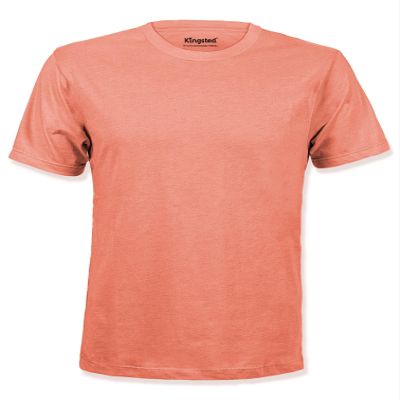 Kingsted Orange T-Shirts for Men - Royally Comfortable - Super Soft Cotton Blend - Short Sleeve Tagless Crewneck (Single, Terracotta, Medium)
