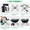 Msyxl Abstract Palm Trees Portable Folding Camping Table, Compact Lightweight Beach Table with Carrying Bag for Outdoor Picnics, BBQs, Camp view 4
