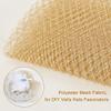 OLYCRAFT 3.3 Yard Gold Veil Neting Fabrics 10.2 Inch Wide Bridal Wedding Veil Net Birdcage Veil Netting Fascinator Millinery Netting Fabric Mesh Fabric for Bride's Headdress Veil Making view 4