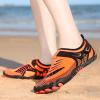 NineFit Basics Lightweight Quick Dry Water Sports Barefoot Shoes Aqu Socks for Swim Beach Pool Surf Yoga for Women Men (Orange, 7) view 2